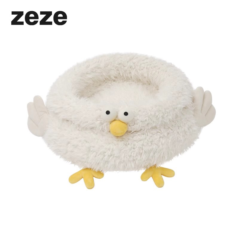 zeze小鸡猫窝四季通用可拆洗猫咪睡觉垫子冬季保暖包裹式深度睡眠